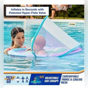 NEW SwimWays Baby Spring Float with Canopy